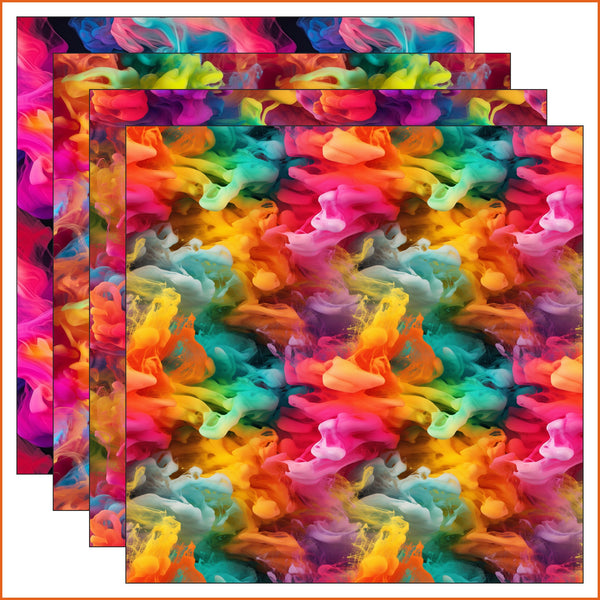 Rainbow Smoke Vinyl Pattern