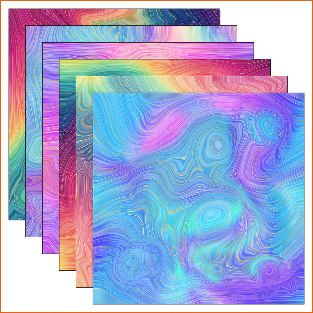 Rainbow Strata Vinyl Pattern