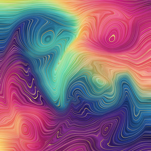 Rainbow Strata Vinyl Pattern