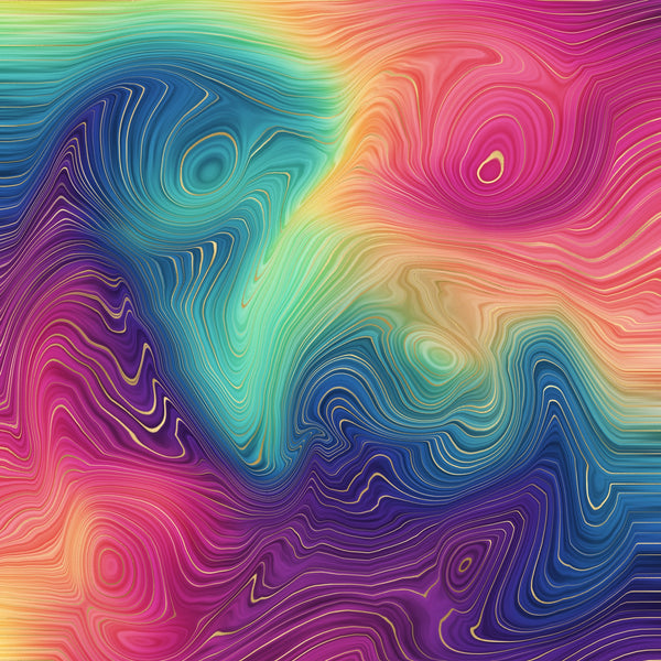Rainbow Strata Vinyl Pattern
