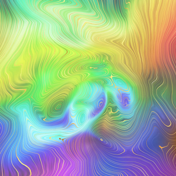 Rainbow Strata Vinyl Pattern