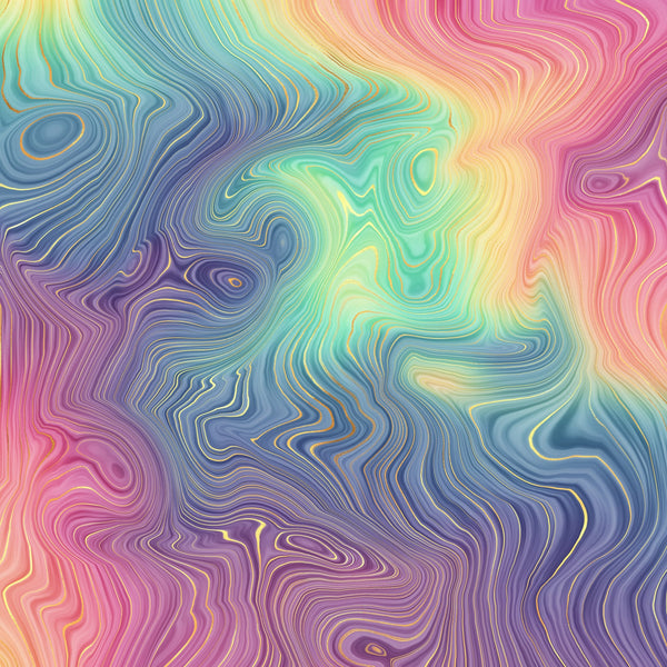 Rainbow Strata Vinyl Pattern