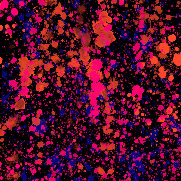 Neon Paint Splatters Vinyl Pattern