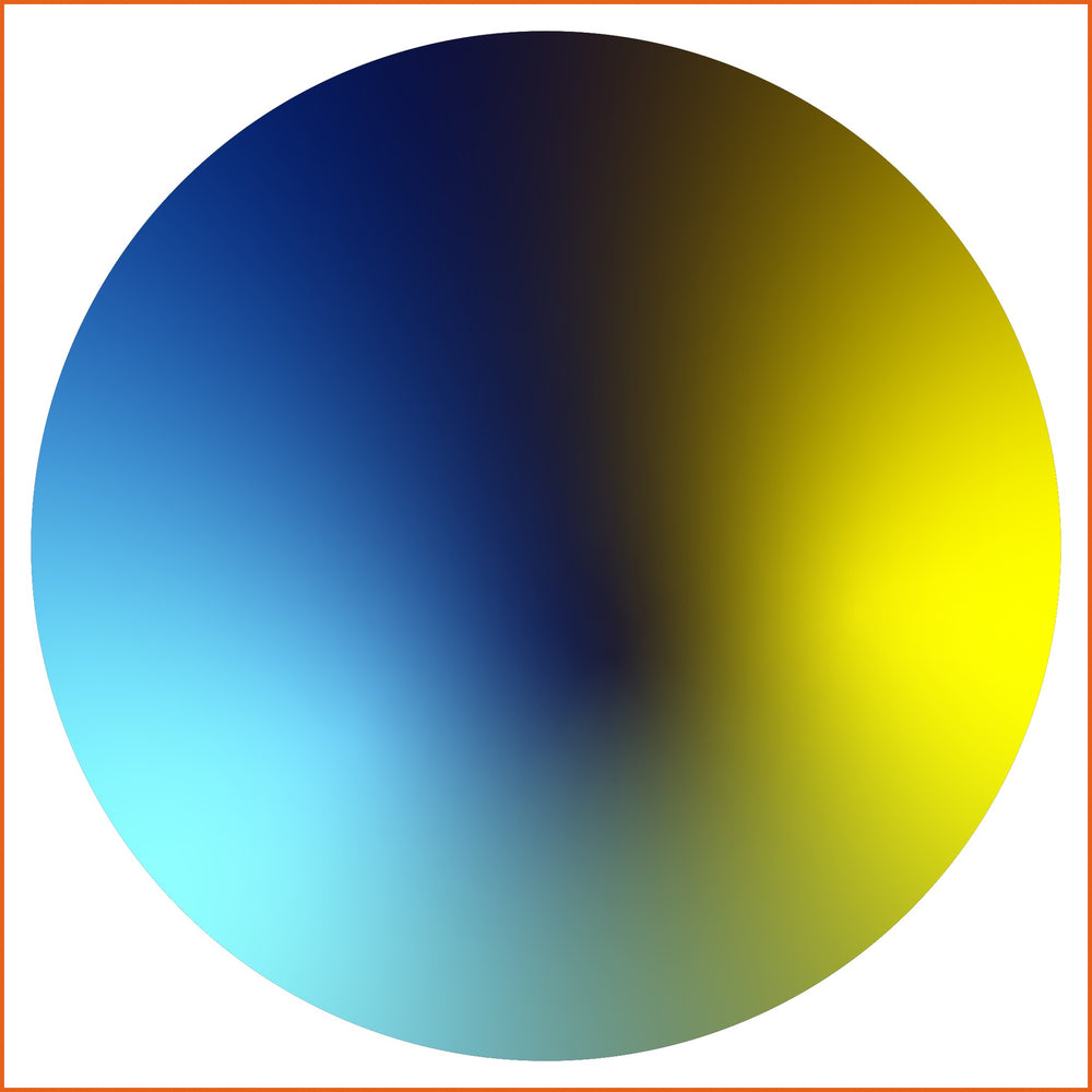 Blue and Yellow Chroma Sticker