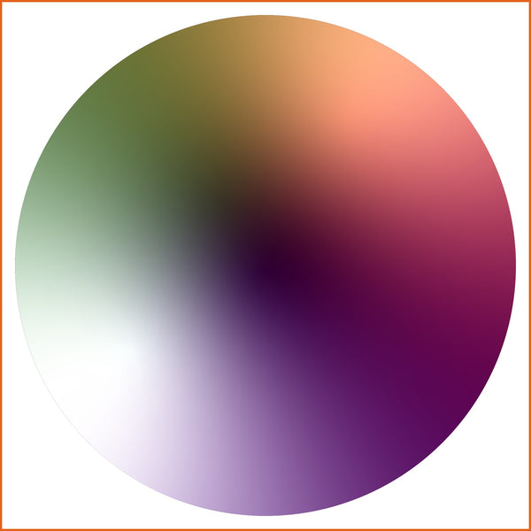 White, Green, and Magenta Chroma Sticker