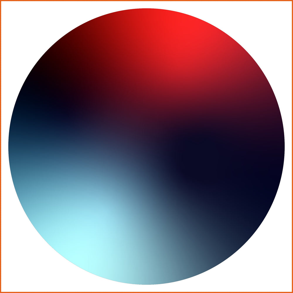 Red, Dark Blue, and Light Blue Chroma Sticker