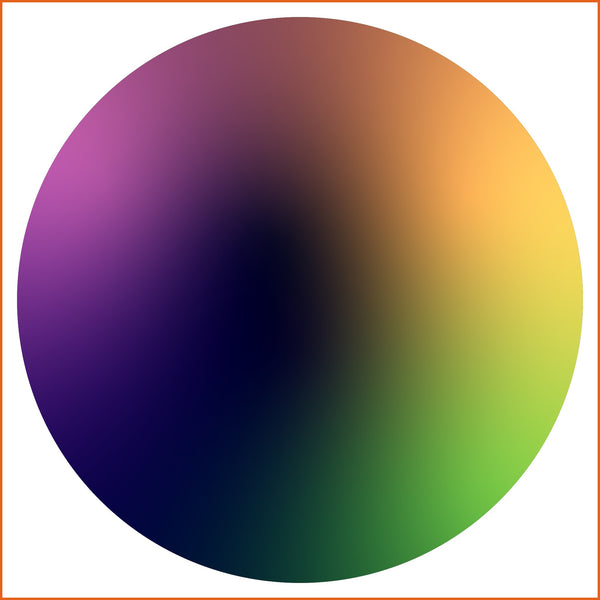 Purple, Pink, Green, and Yellow Chroma Sticker