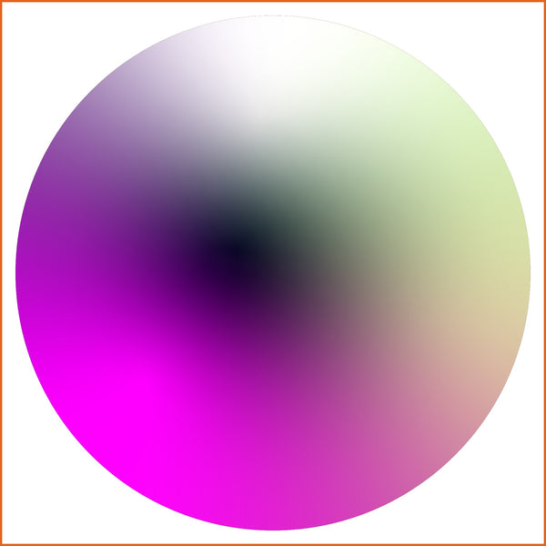 Magenta and White Chroma Sticker