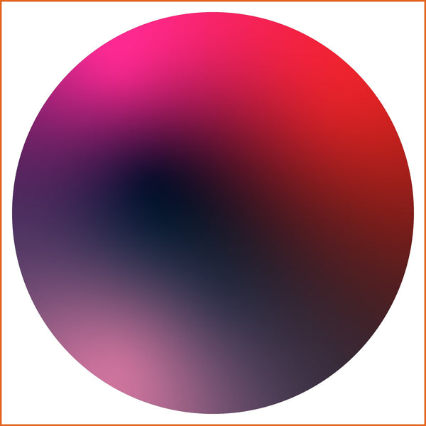 Red, Pink, and Black Chroma Sticker