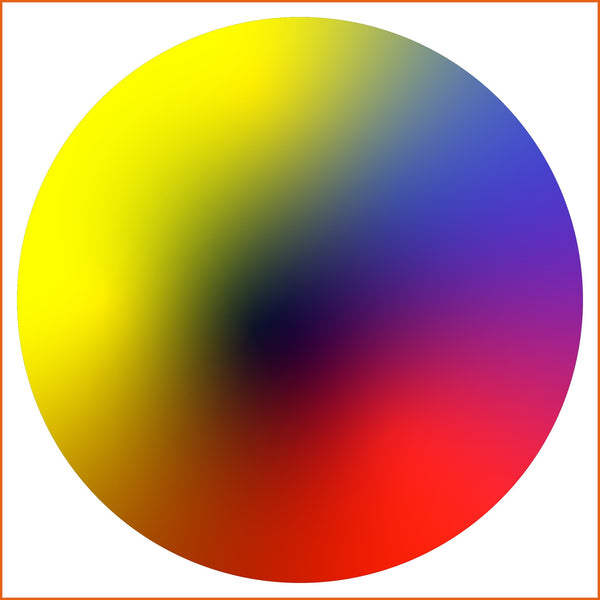 Yellow, Red, and Purple Chroma Sticker