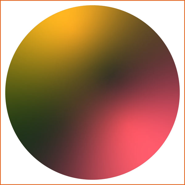 Yellow, Red, and Black Chroma Sticker