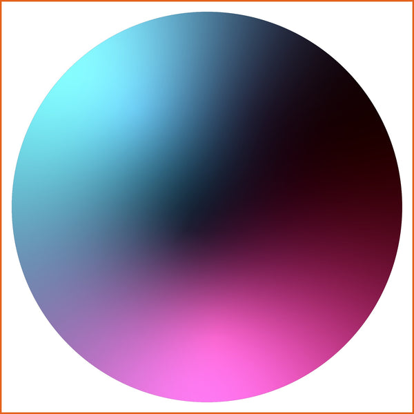Cyan, Magenta, and Black Chroma Sticker