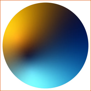 Yellow, Blue, and Black Chroma Sticker