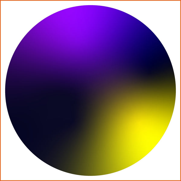 Purple, Yellow, and Black Chroma Sticker