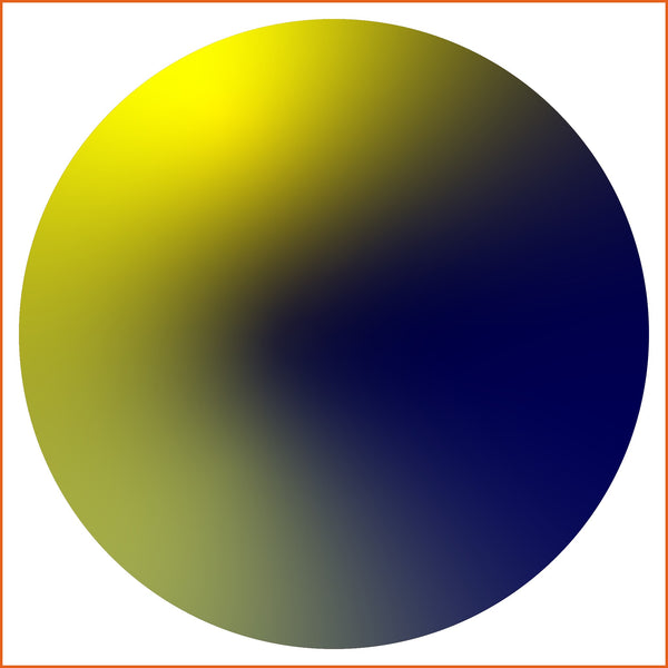 Dark Blue and Yellow Chroma Sticker