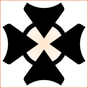 Thick Circular Four Point Sticker