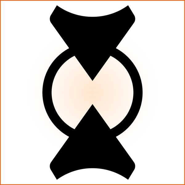 Thick Circular Two Point Sticker