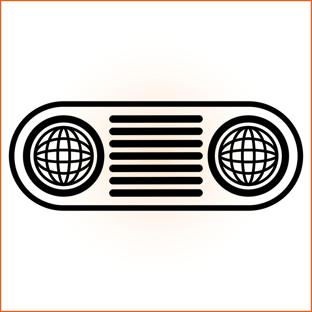Four Point Spiral Sticker