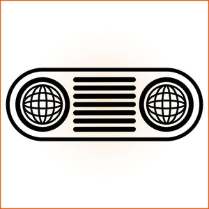 Four Point Spiral Sticker