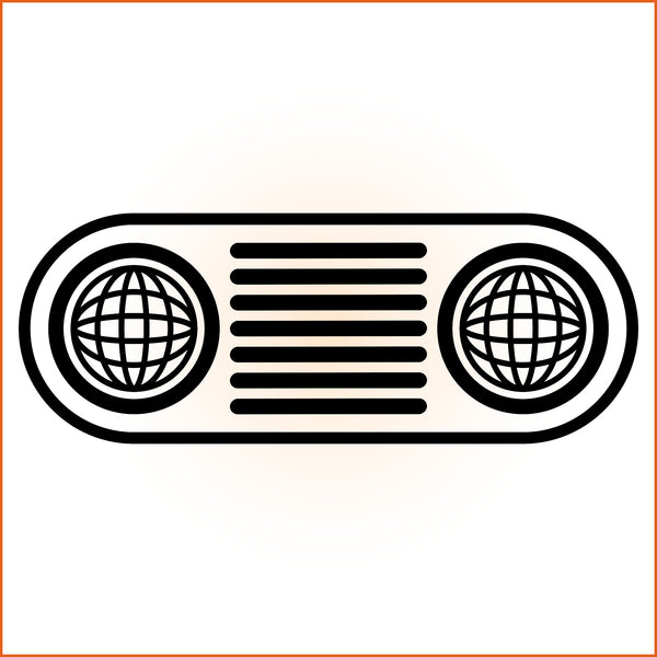 Four Point Spiral Sticker