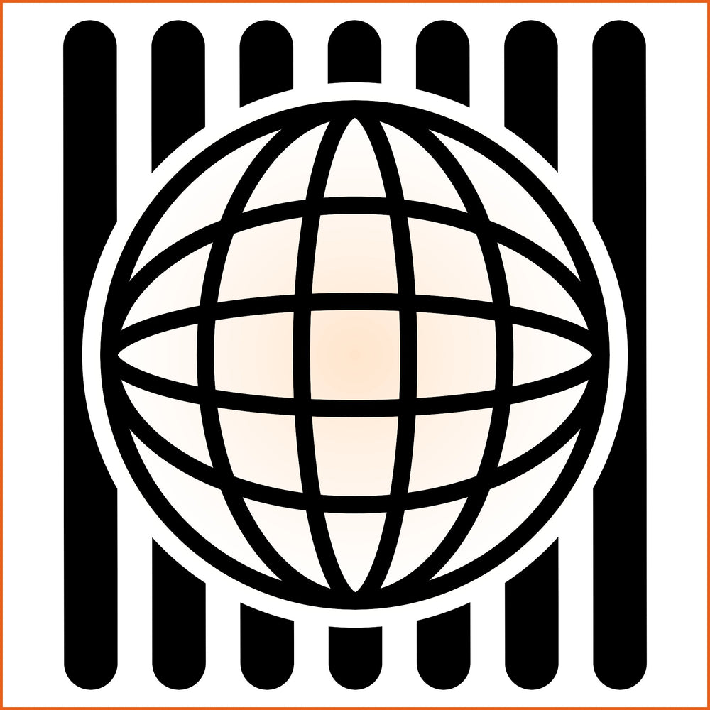 Thin Hex Frame Sticker