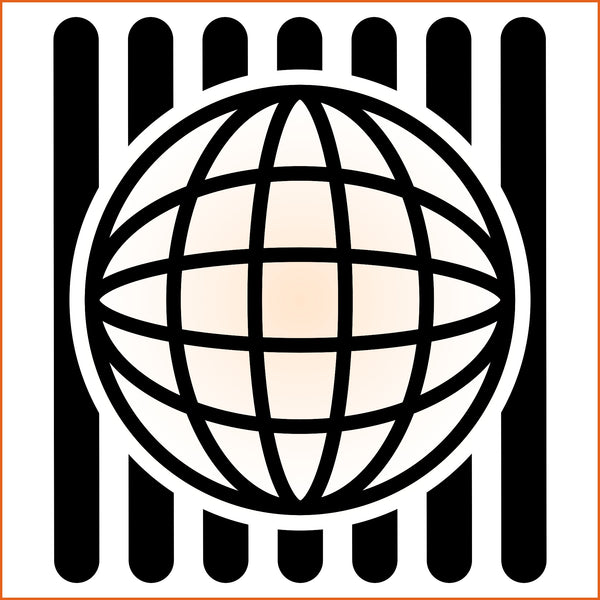 Thin Hex Frame Sticker