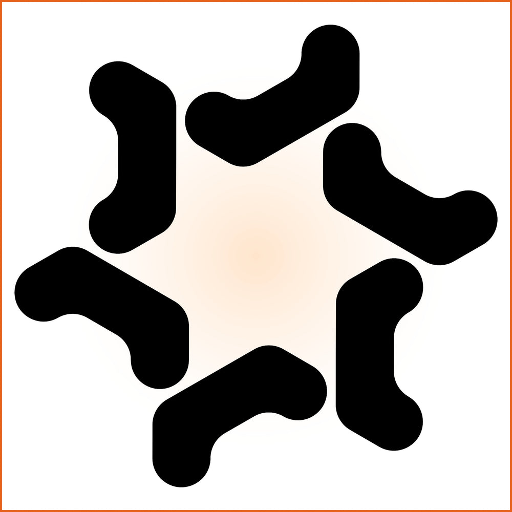 Open Hexagonal Sticker