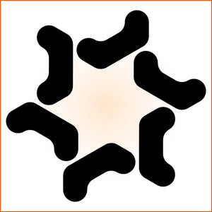 Open Hexagonal Sticker