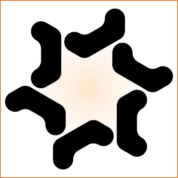 Open Hexagonal Sticker