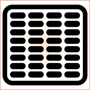 Pill Filled Grid Sticker