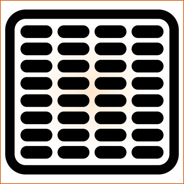 Pill Filled Grid Sticker