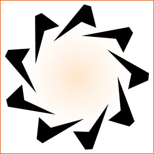Nonagon Soft Point Sticker