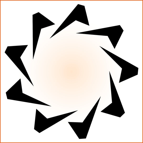 Nonagon Soft Point Sticker
