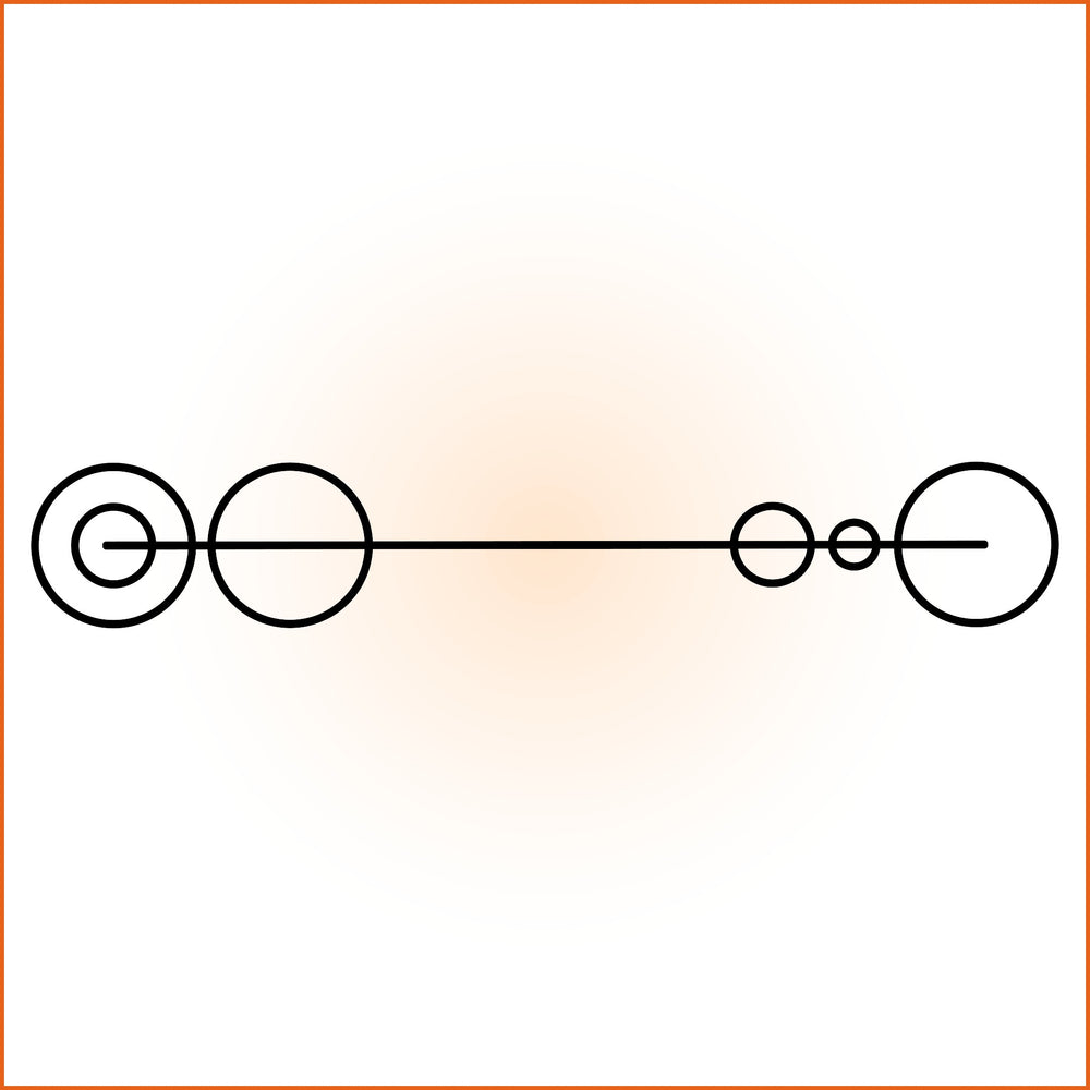 Horizontal Circular Abstract Sticker