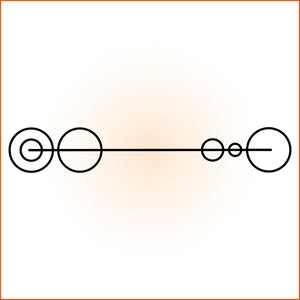 Horizontal Circular Abstract Sticker