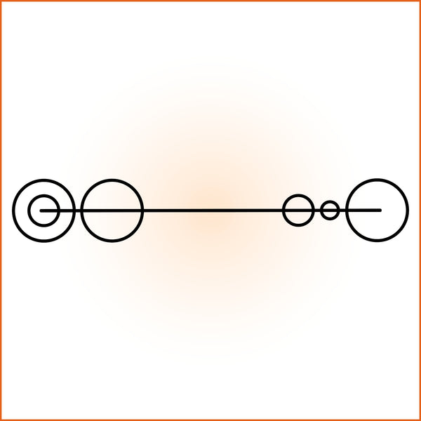 Horizontal Circular Abstract Sticker