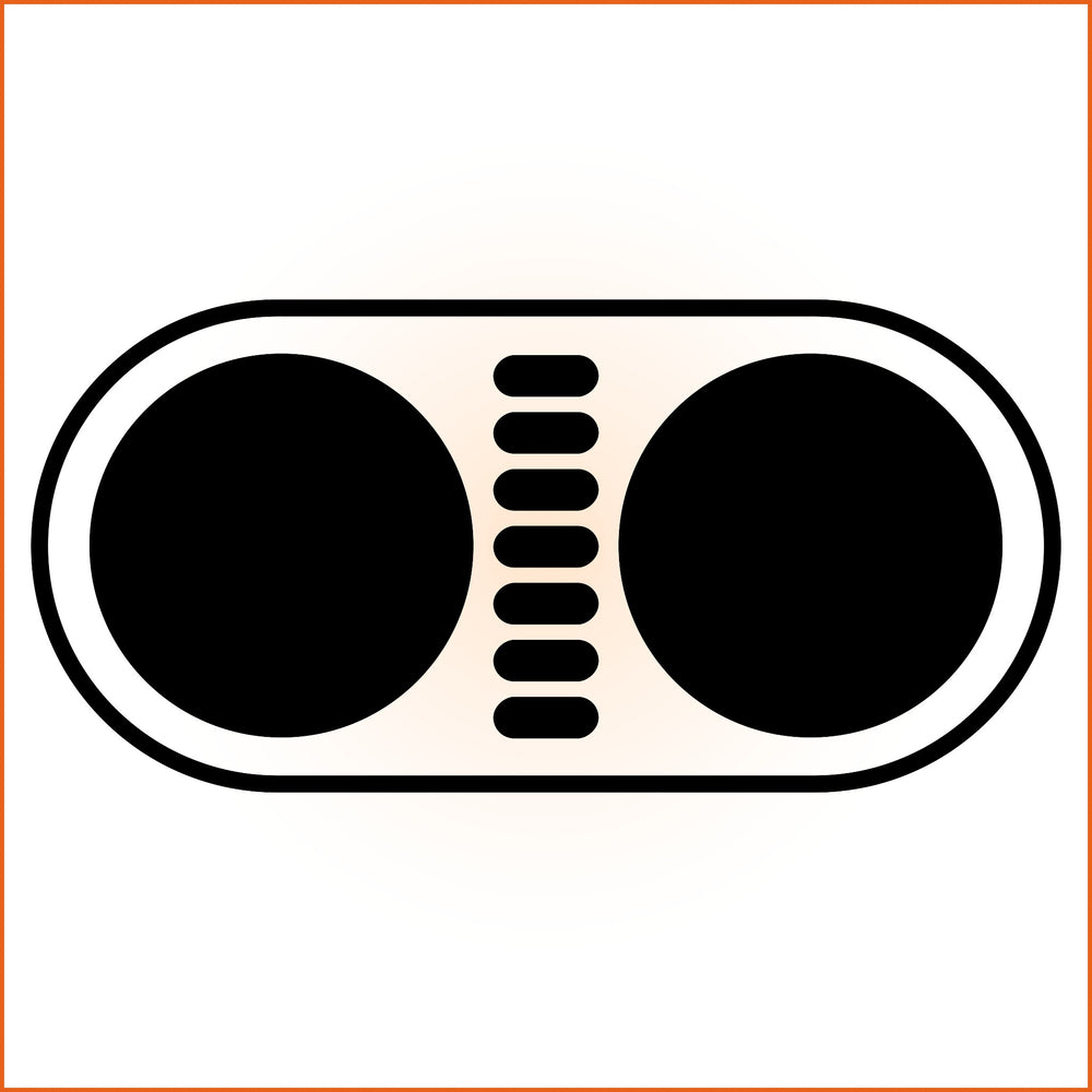 Abstract Radio Sticker