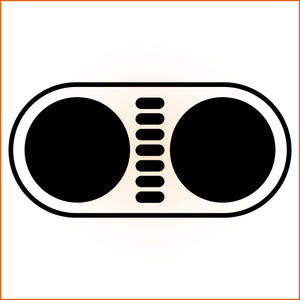 Abstract Radio Sticker