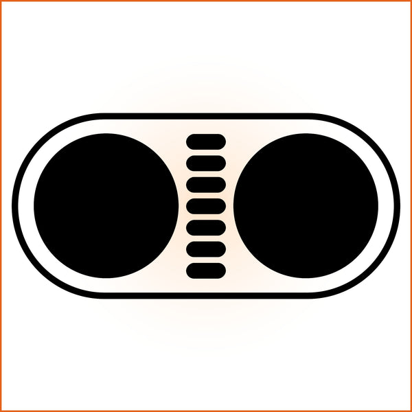 Abstract Radio Sticker