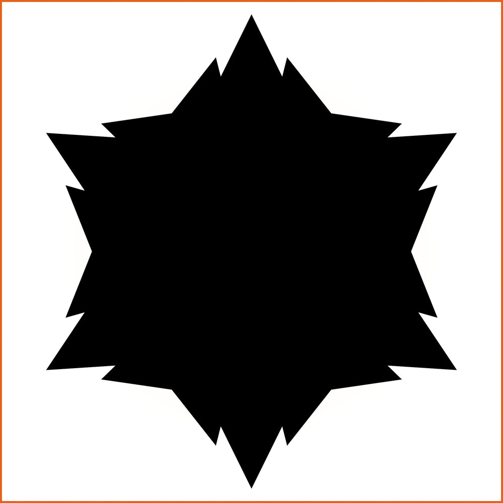 Solid Filled Star Sticker