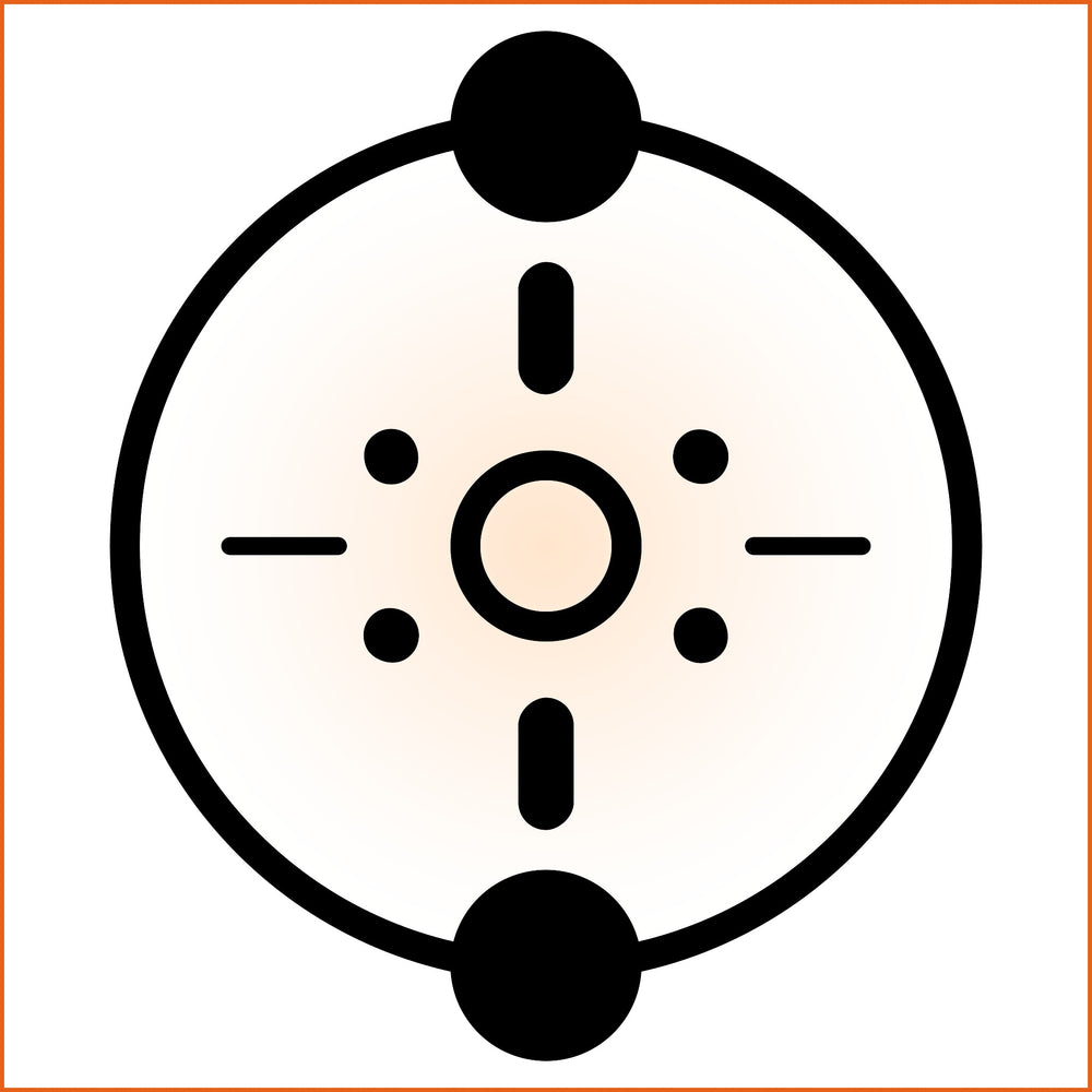 Globe Filled Circular Sticker