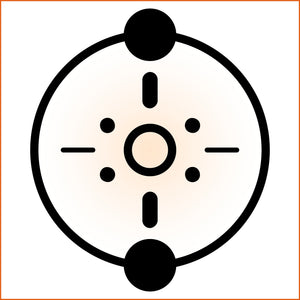 Globe Filled Circular Sticker