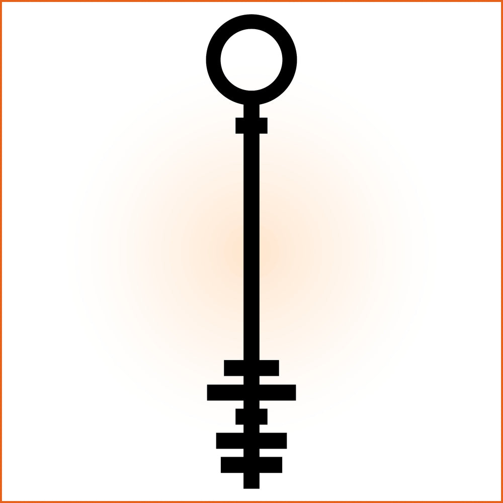 Abstract Key Sticker