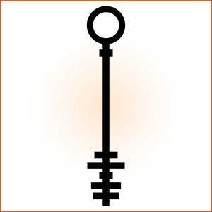 Abstract Key Sticker