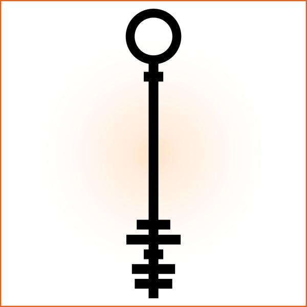Abstract Key Sticker