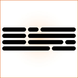 Rounded Rectangular Bar Code Sticker