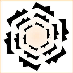 Jagged Spiral Sticker