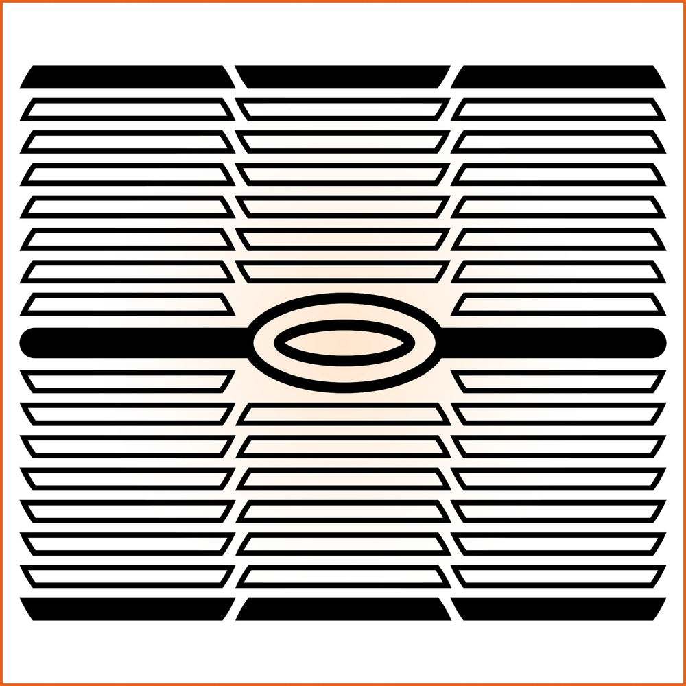 Solid Filled Rhomboid Sticker