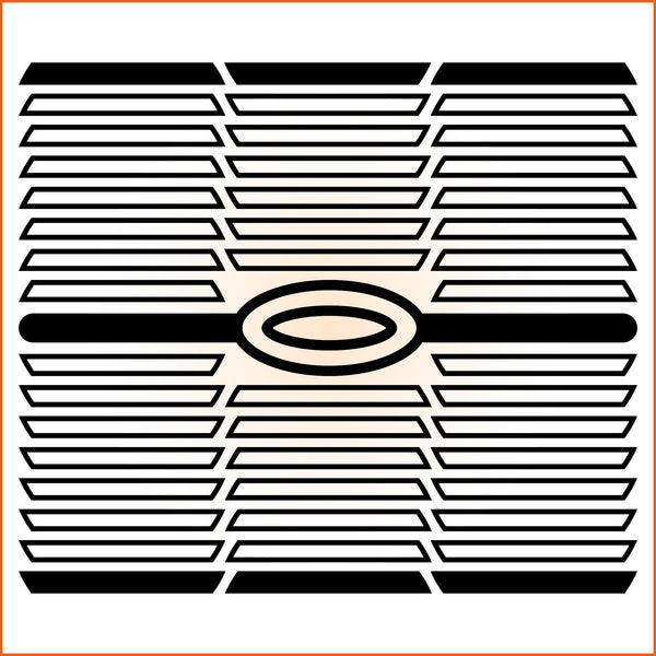 Solid Filled Rhomboid Sticker