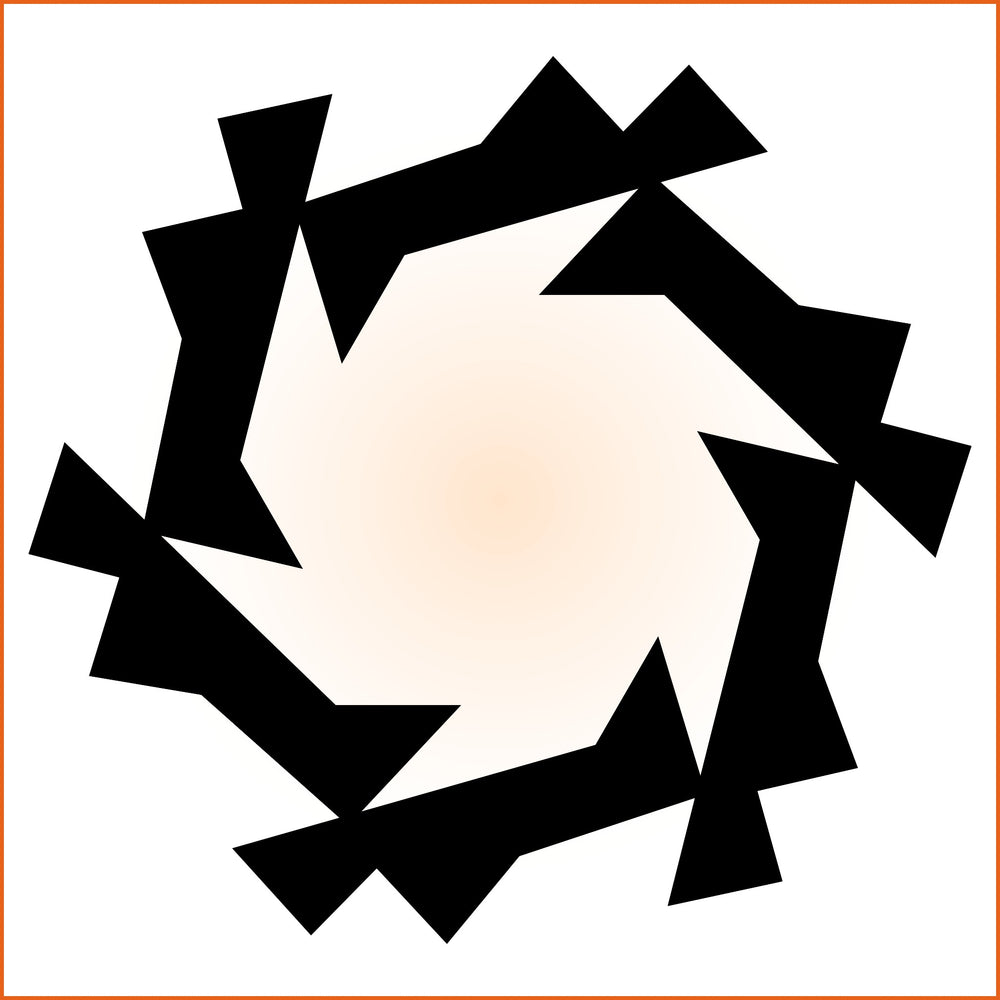 Jagged Hexagonal Sticker